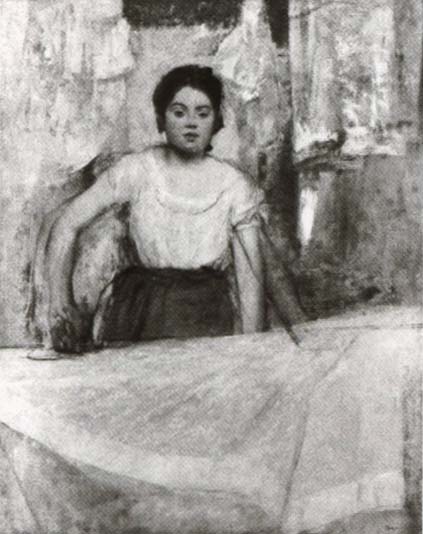 Woman ironing